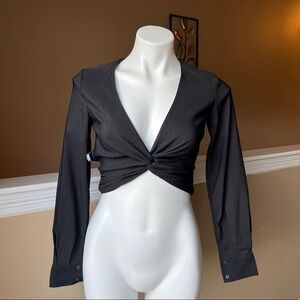 ZARA LINEN BLEND KNOTTED TOP | 3067/485 |